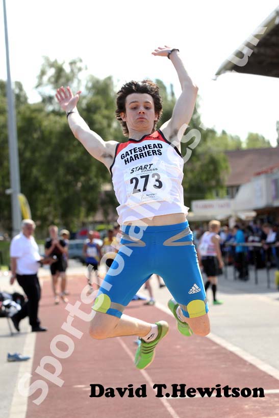 Adam Simpson, under-17s long jump, Northern under-15/17/20s.
